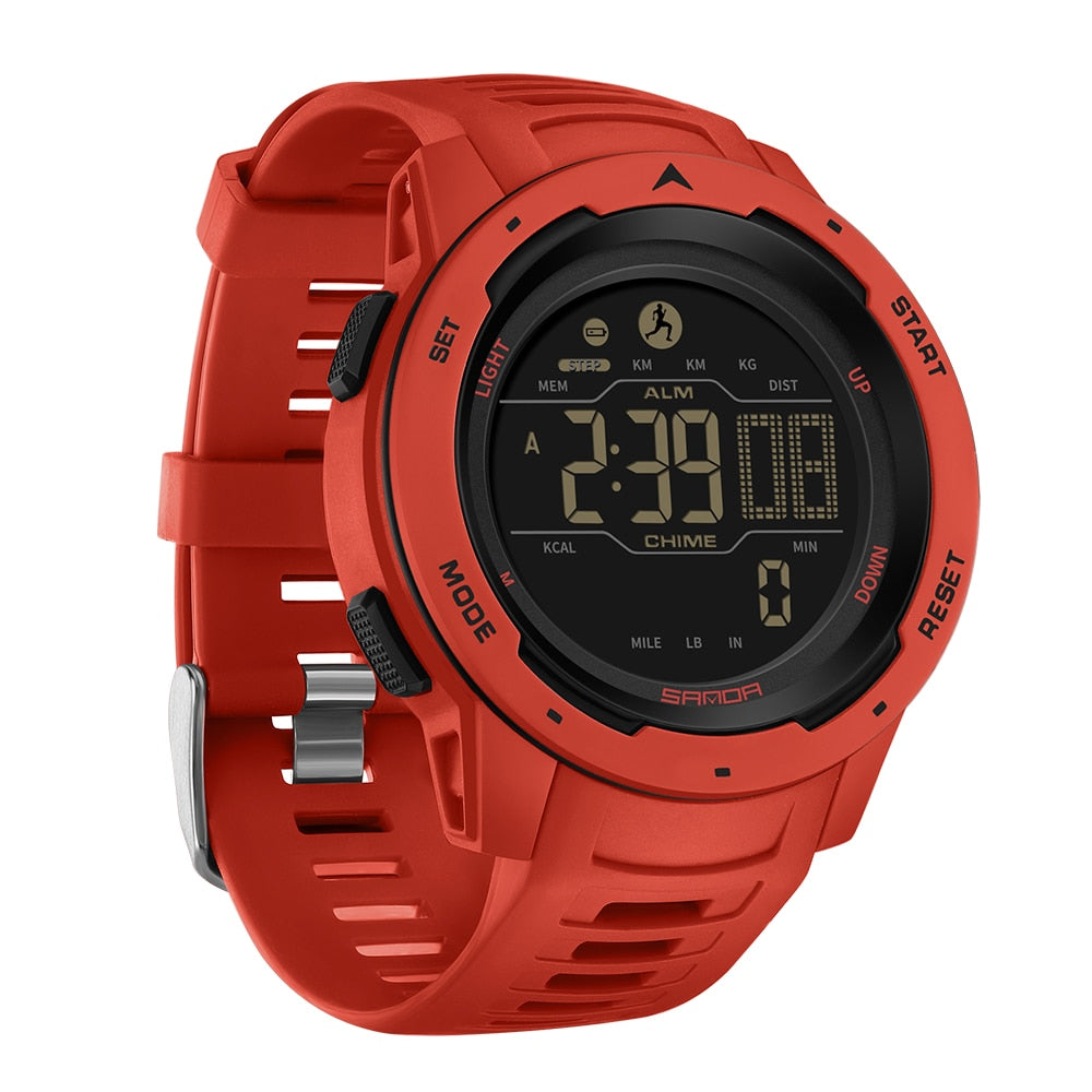 Militär-Uhr Wasserdicht Digital Schrittzähler Sportuhr
