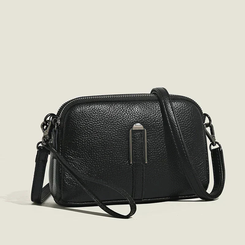 Damen Crossbody Tasche Elegante Leder Schultertasche
