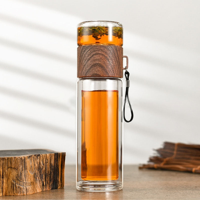 Isolierflasche 2in1 Thermo Doppelwandig Smart Wasserflasche