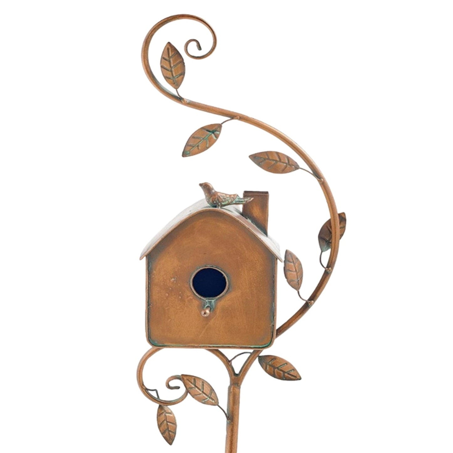 Vogelhaus Gartenstecker Metall Dekorativ Tierfreundlich
