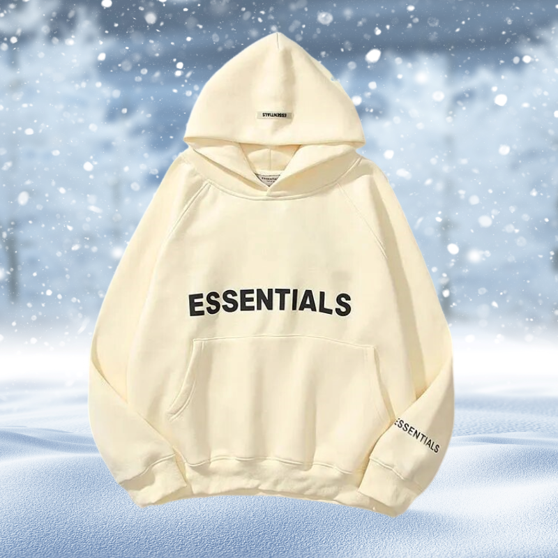 Oversize Kapuzenpullover Groß Druck Modern