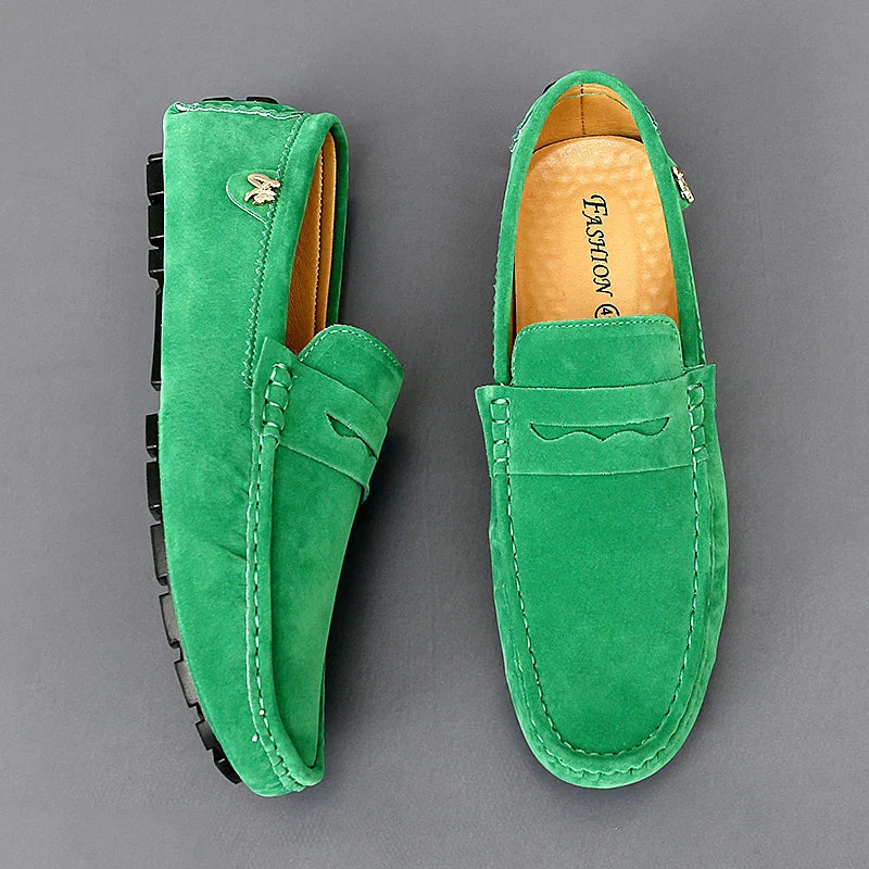 Rutschfeste Halbschuhe aus Wildleder Warm bequem