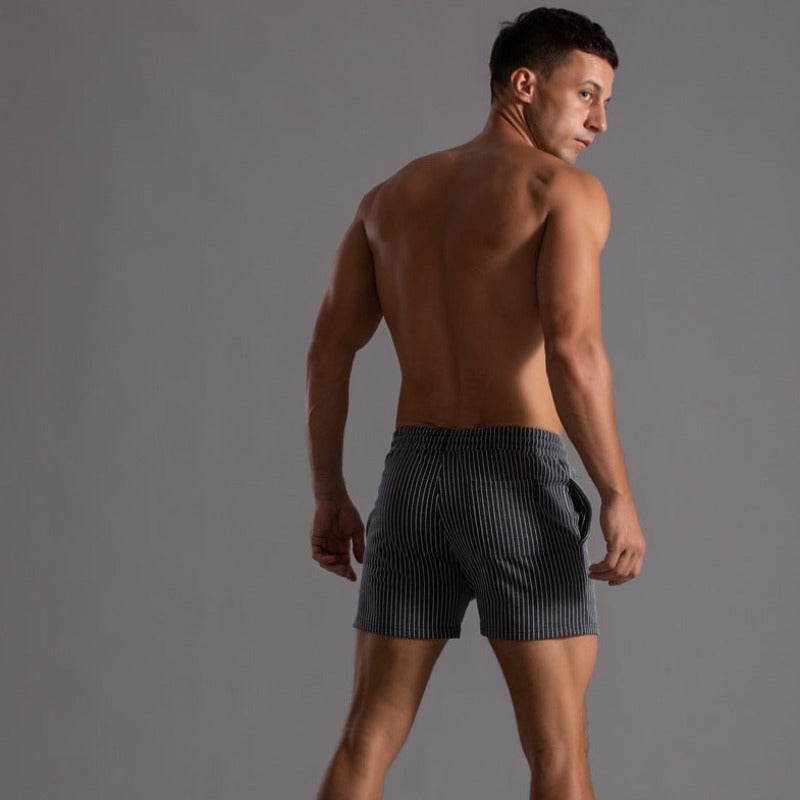 Herren Shorts Gestreift Sommer Modern