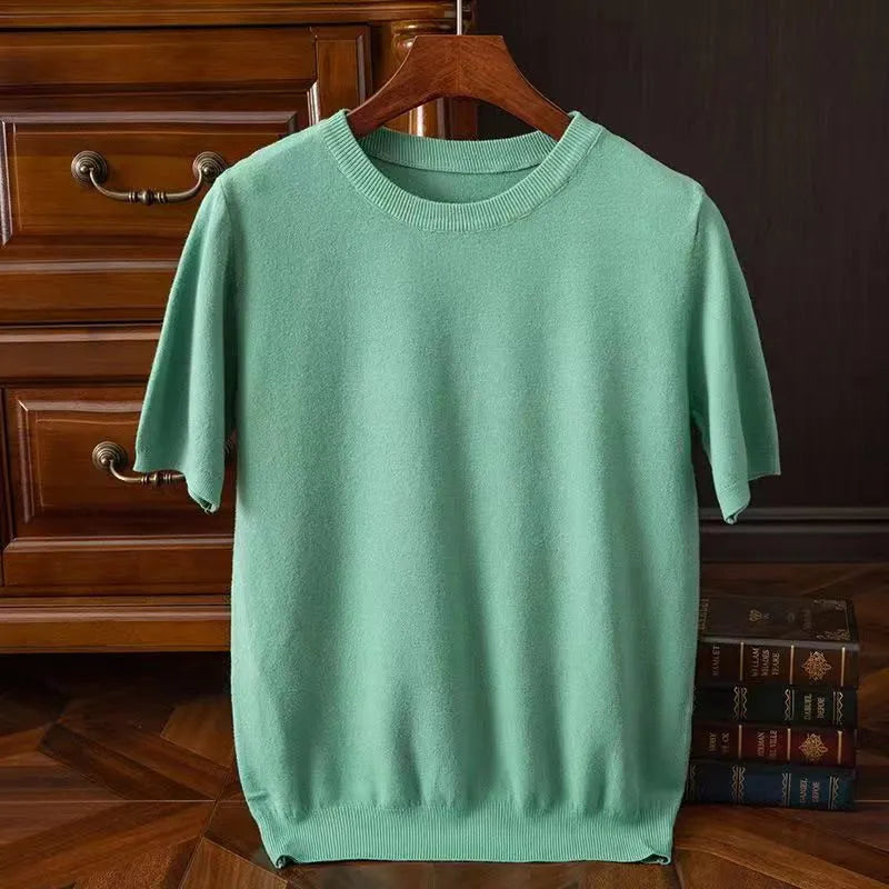 Elegantes Herren T-Shirt Kurzarm Modern