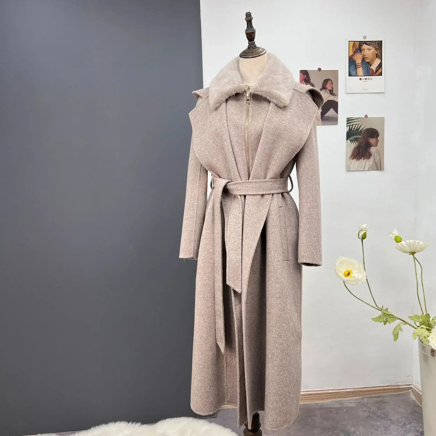 Damen Winterjacke Wehlia mit Kapuze und echtem Nerzkragen