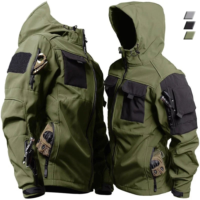 Wasserdichter Thermoanzug Herren Warm Mehrere Taschen