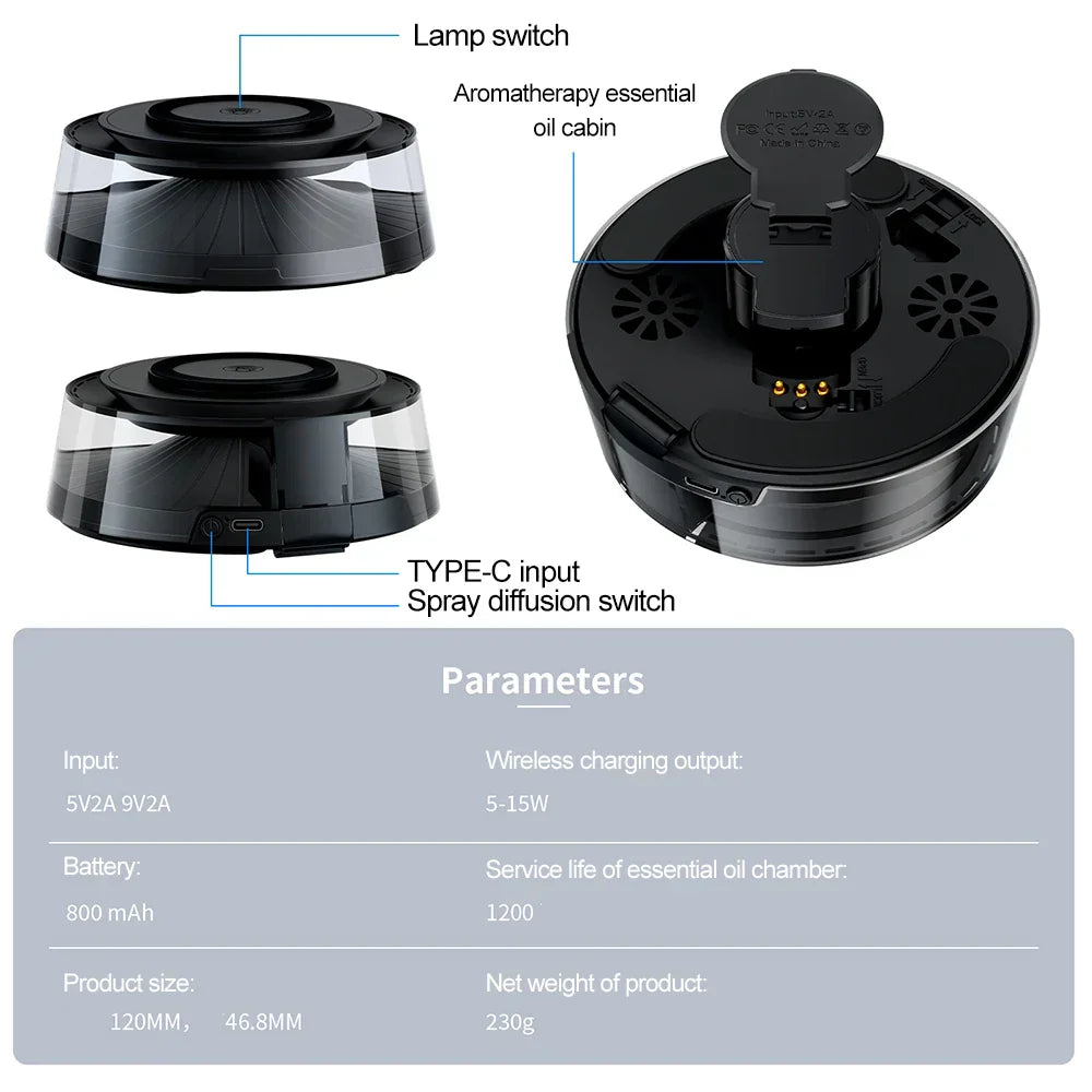 Aromatherapie Diffuser Wireless Ladestation Modern