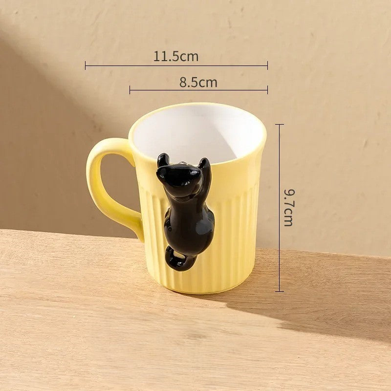 Katzen Keramikbecher Hängend Dekorativ