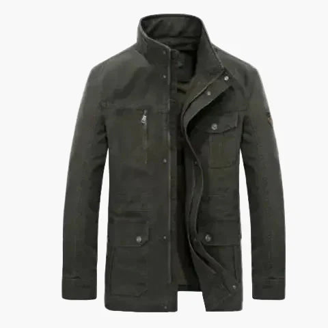 Freizeitjacke Stehkragen Multitaschen Lässig Outdoor