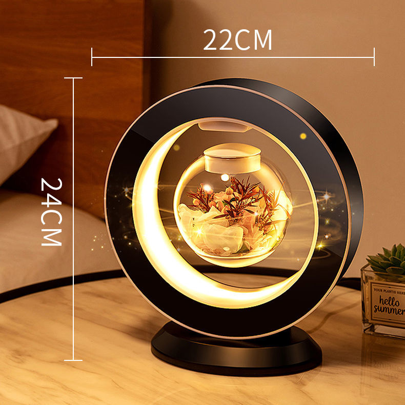 Schwebende Blumenlampe Romantisch Magnetisch Led