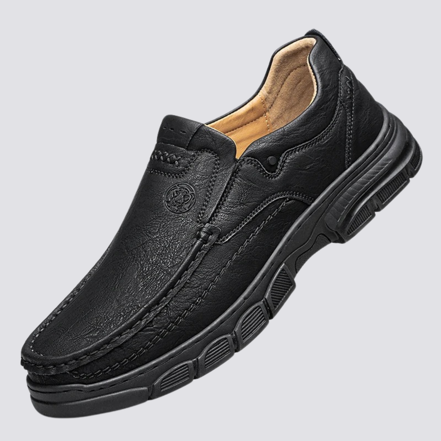 Herrenschuhe Vintage Stil Leder Braun