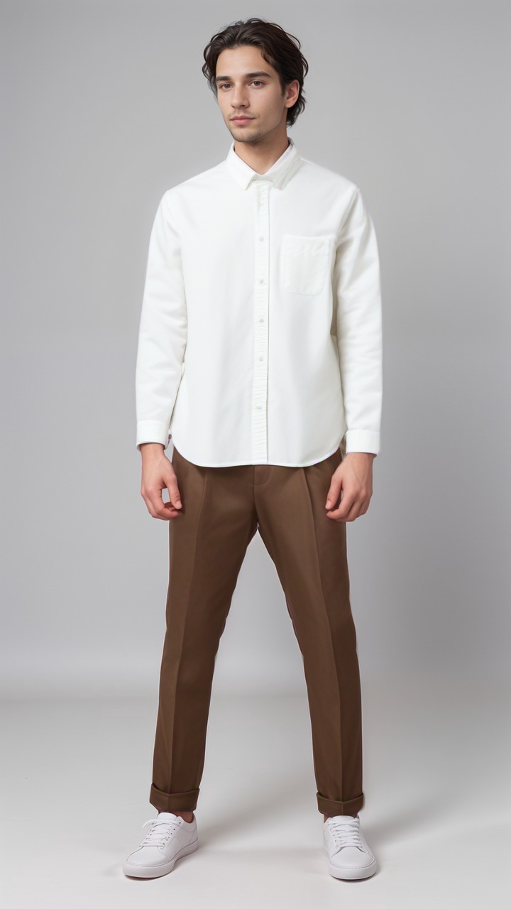 Herrenhose Kaffee Braun Slim Fit