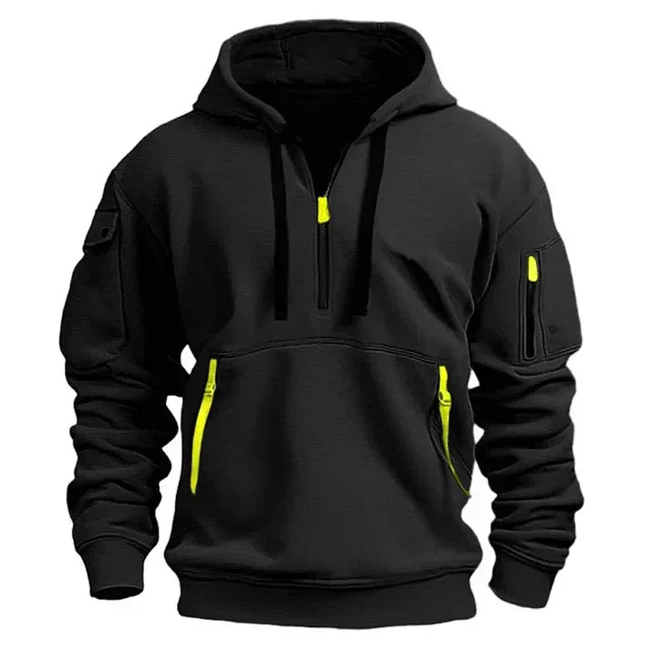 Herren Kapuzenpullover Sportlich mit Reißverschluss