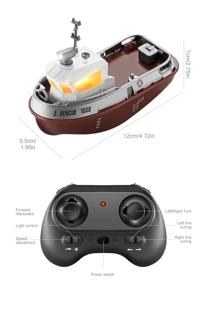 Elektro Boot Dual Motor Spielzeug Schiff Mini