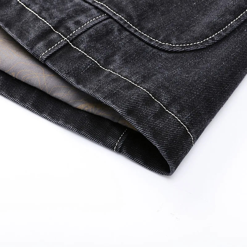 Demin Blazer Slim Fit Modern Männer