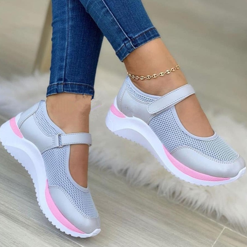 Orthopädische Damen Sneaker Bequem Komfortschuhe