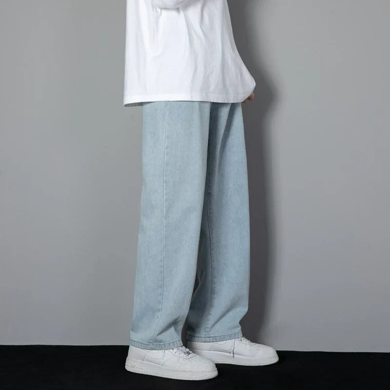 Herren Jeans Weit Bein Relaxed Fit