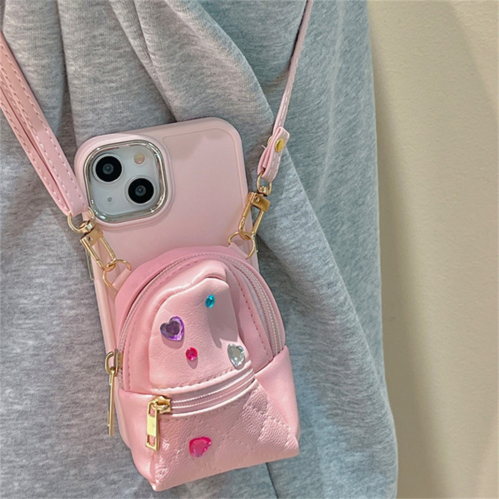 iPhone Hülle Münztasche Schutzhülle Glänzend