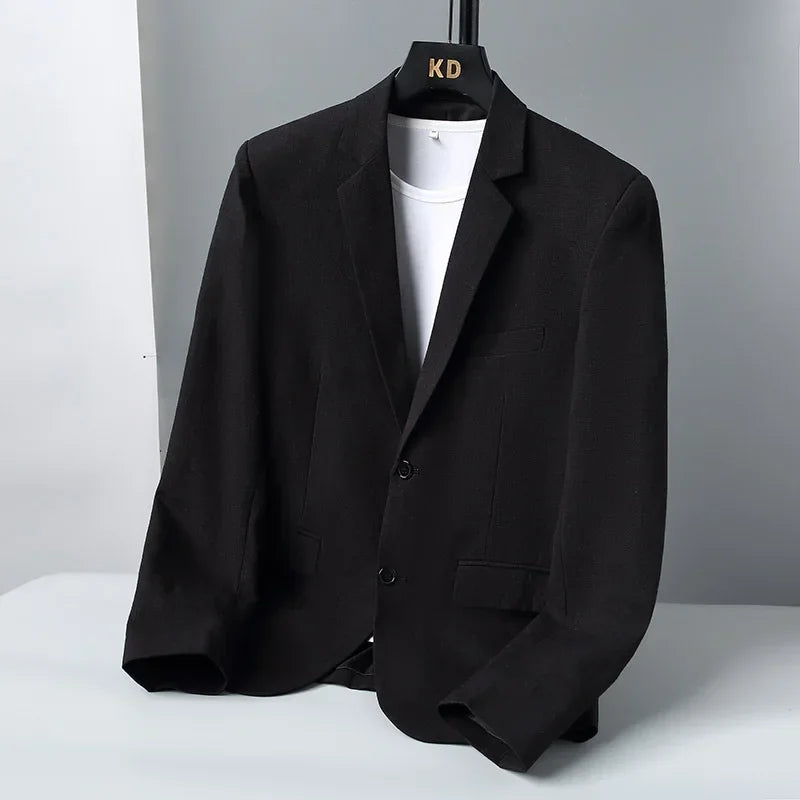 Herren Blazer Leinen Elegant Slim Fit