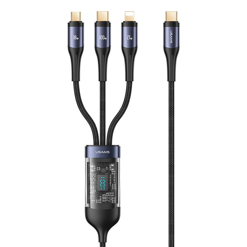 USB C Schnelllade Kabel 3 in 1 Universal