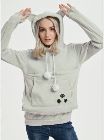 Kapuzenpulli für Hunde Einfarbig Modern