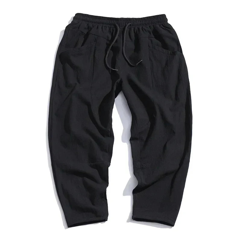 Herren Hose Bequem Frühling Casual Straight Fit