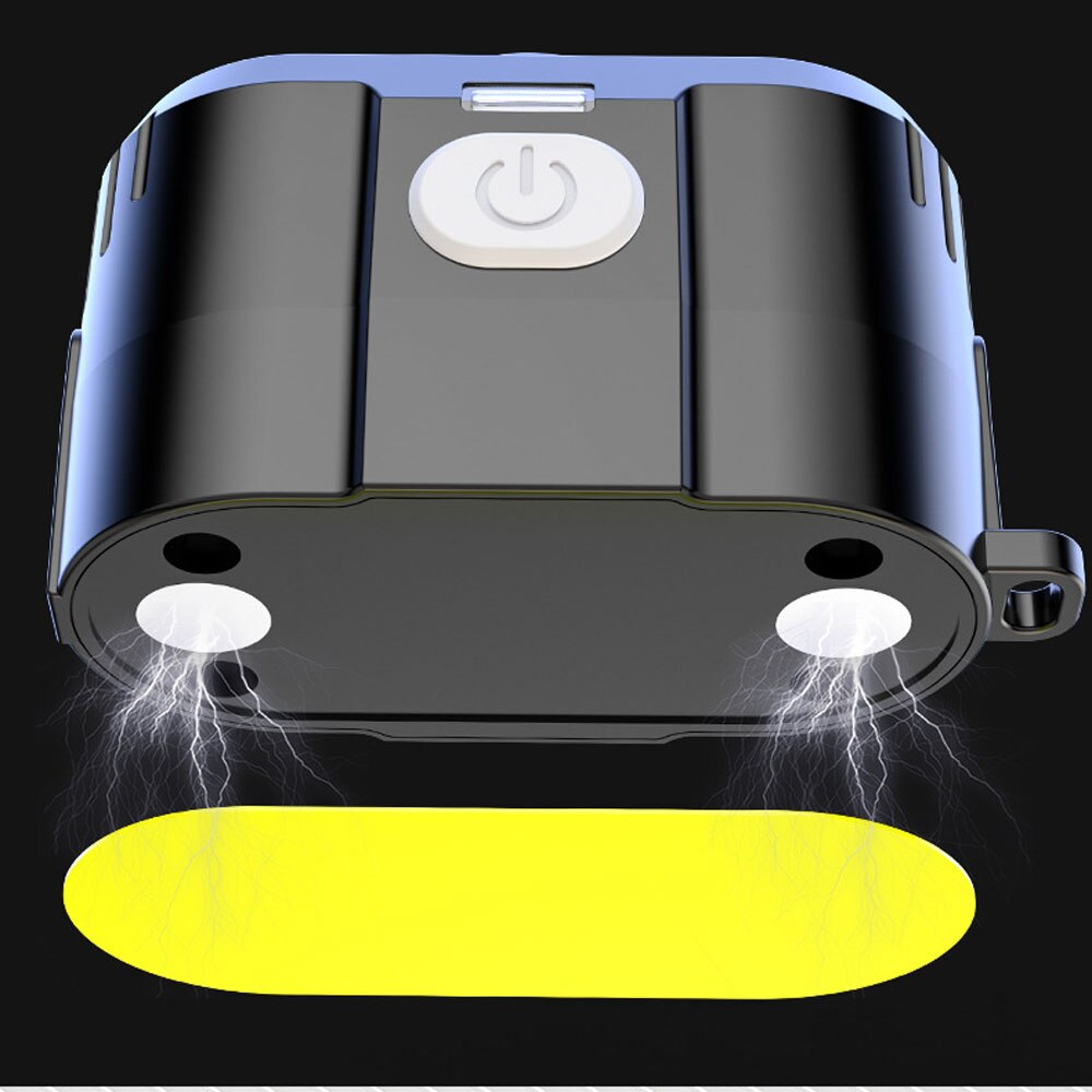 LED Stirnlampe Wiederaufladbar mit Verstecktem Riemen