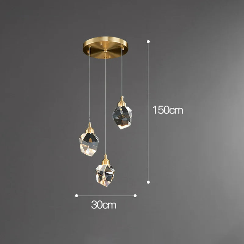 Kristall Pendelleuchte Elegant Luxus Modern