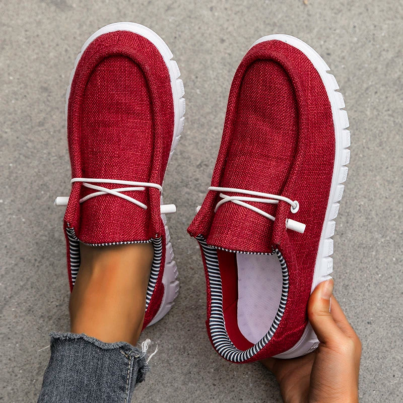 Leinwandschuhe Damen Freizeit Schuhe Bequem