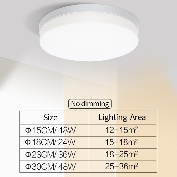 Schlanke LED Deckenlampe Modern Dimmbar