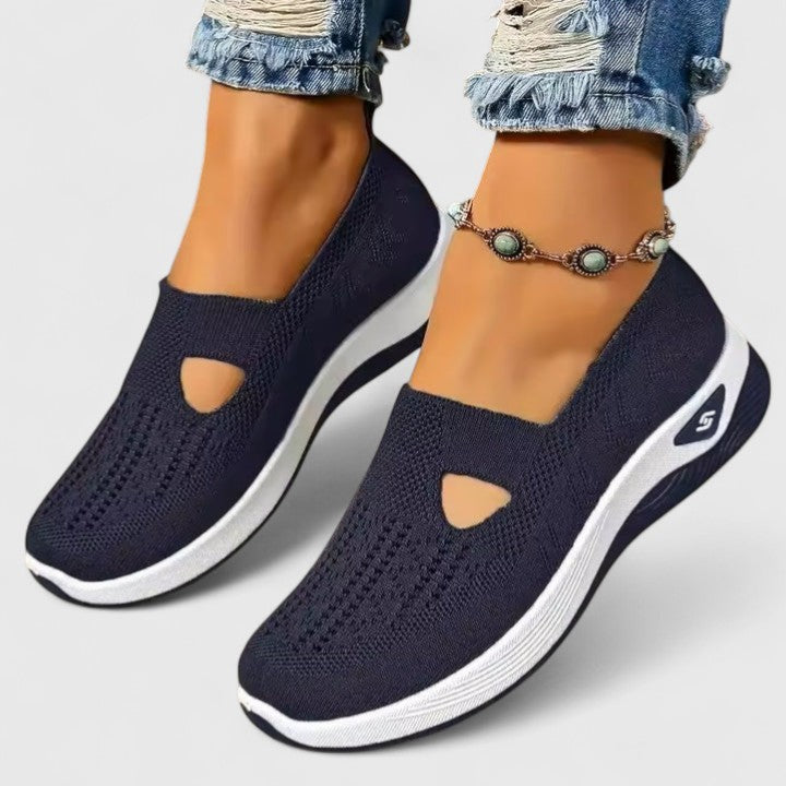 Damen Sneaker Atmungsaktiv Mesh Laufschuhe Bequem