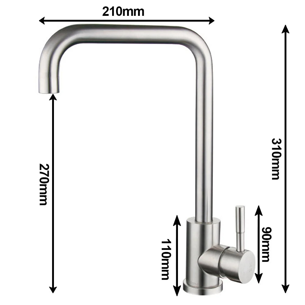 Edelstahl Wasserhahn Küche Modern Drehbar