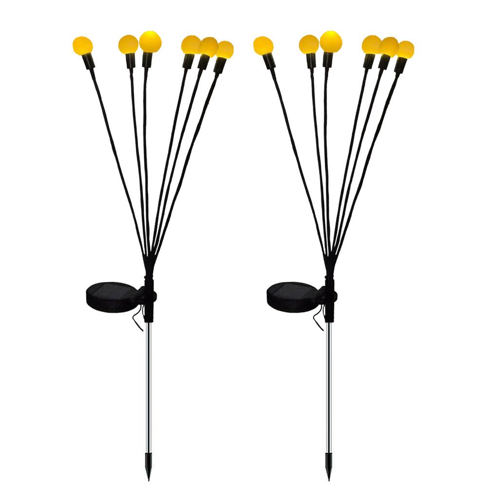 Wasserdichte Solar-Gartenleuchte Faser Optik