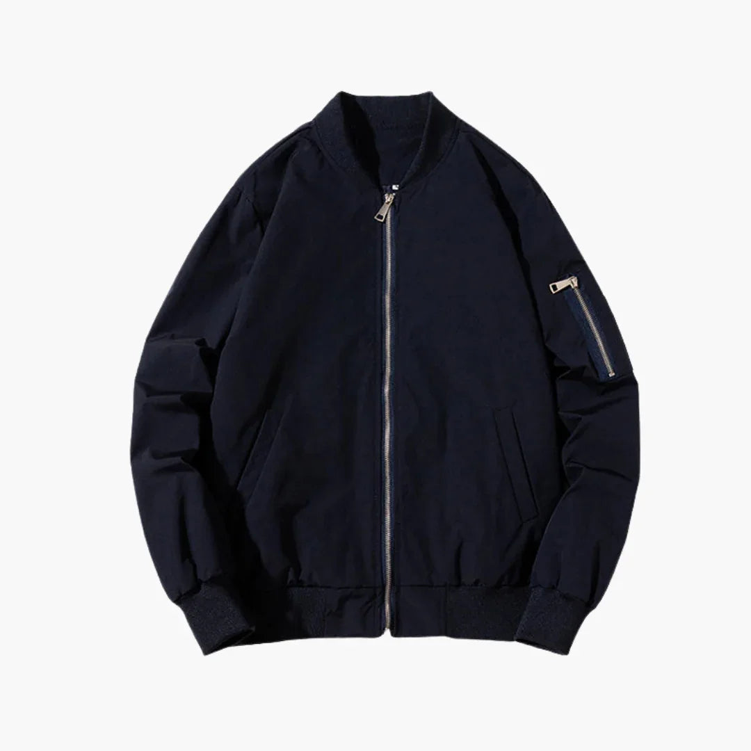Slim-Fit Bomberjacke mit Reißverschluss für Herren 4
