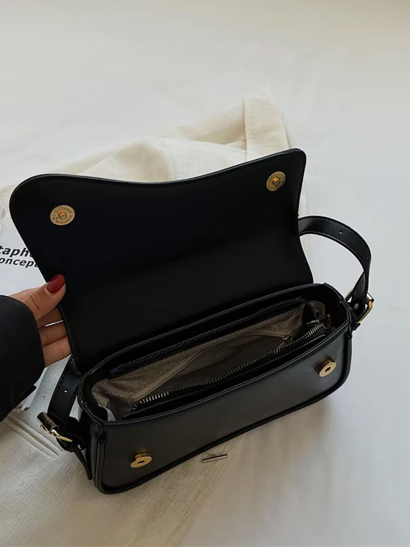 Leder Schultertasche Satteltasche Damen