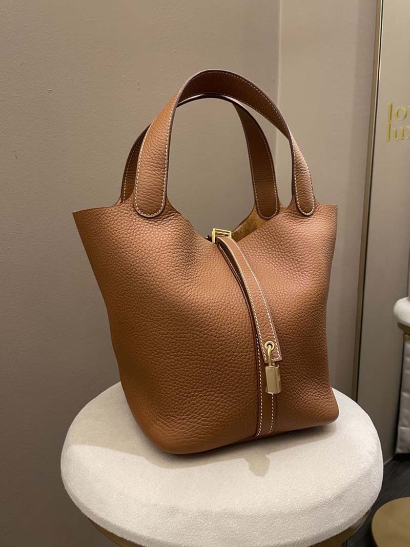 Stilvolle Kunstleder Bucket Bag Damen Tasche