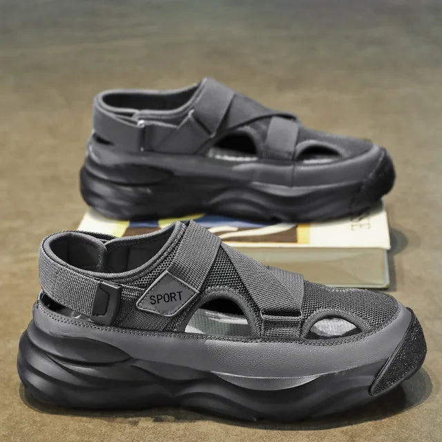 Herren Sandalen Sommer Bequem Heidi Mode
