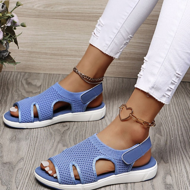 Damen-Sandalen Bequem Atmungsaktiv Komfort