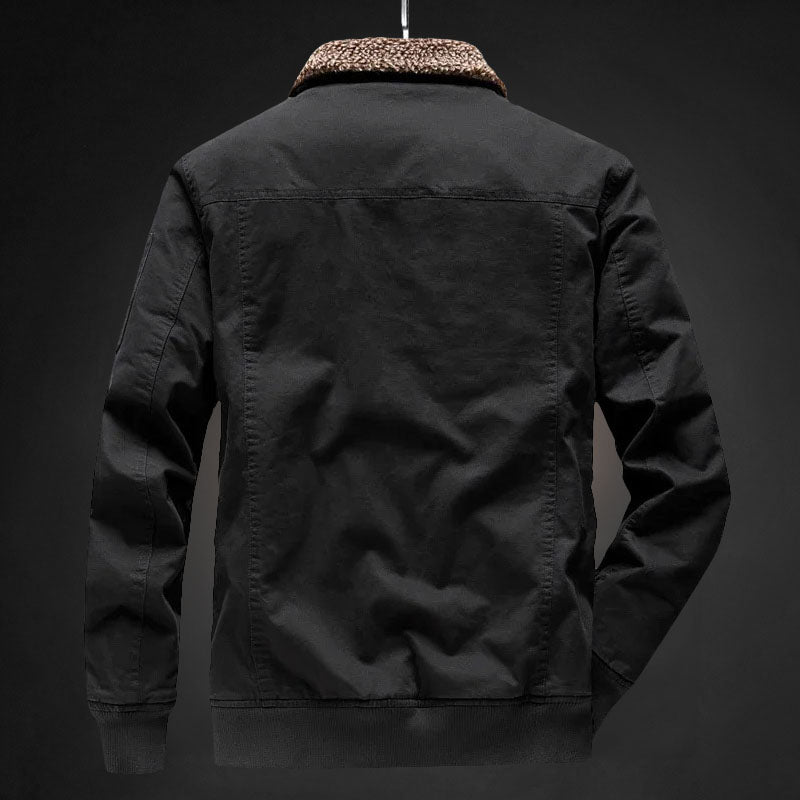 Herren Fleecejacke Warm Gefüttert Winterjacke