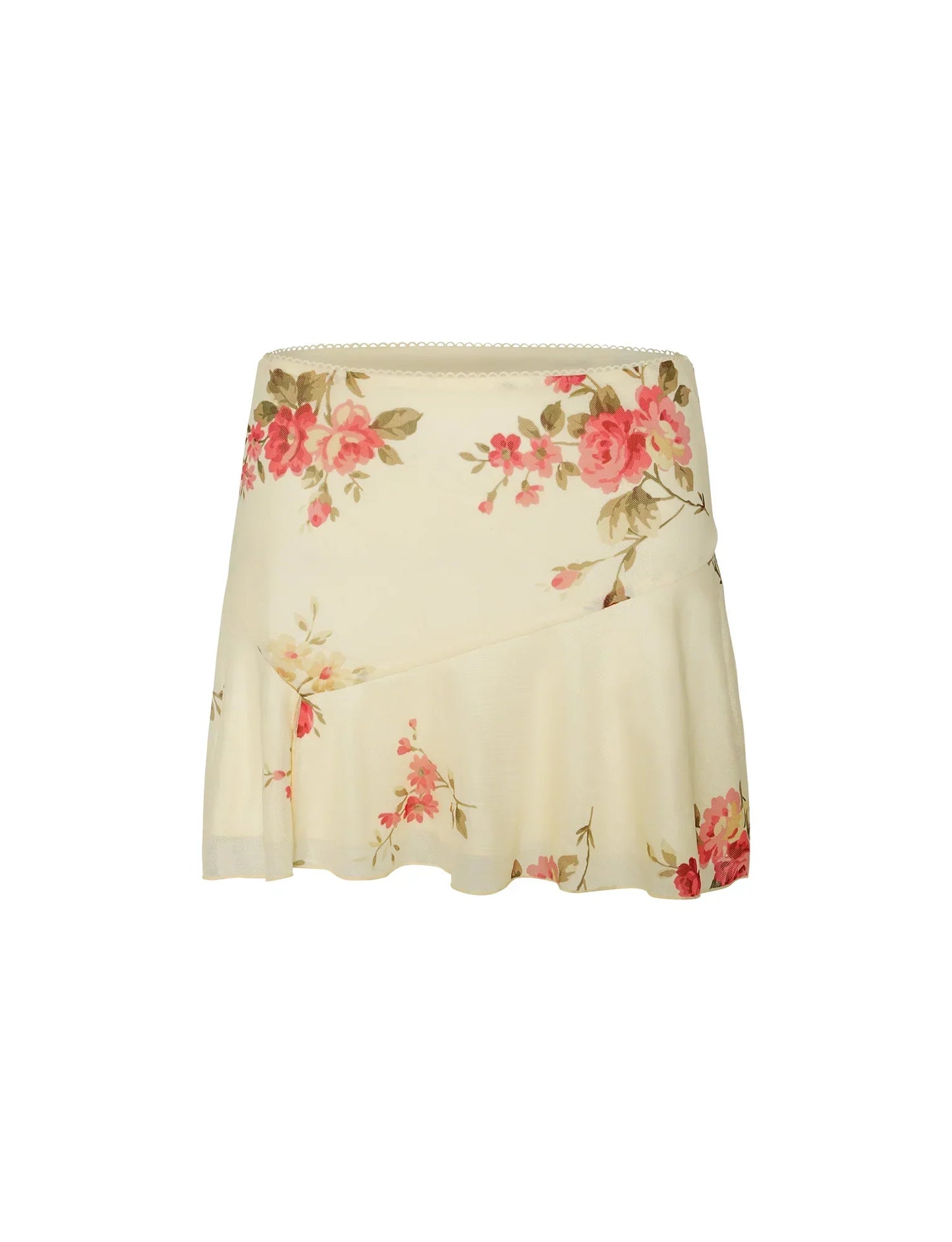 Sommer Top mit Ärmel und Wickelrock Blumenmuster