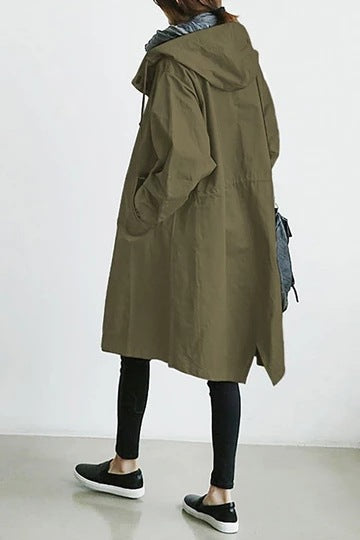 Leichte Damenwindjacke Outdoor Verstellbar Wasserabweisend