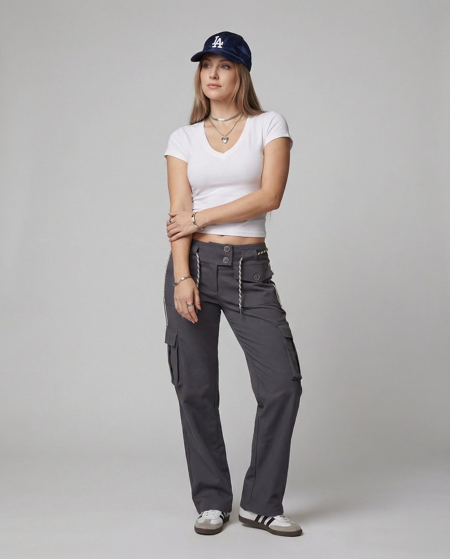 Damen T-Shirt Slim Fit Kurzarm Baumwolle Sommer