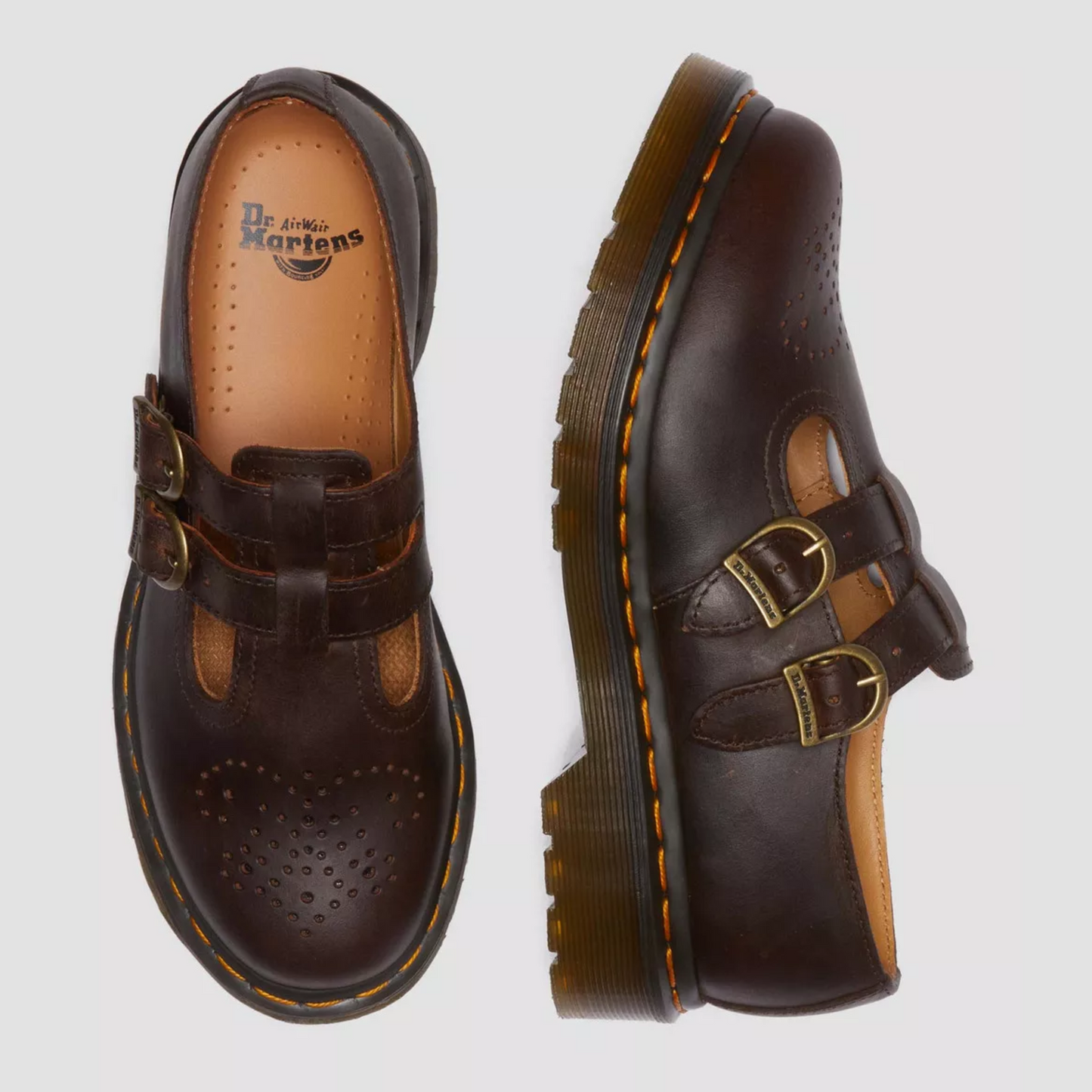 Damen Mary Janes Schuhe Mit Doppelter Schnalle Frühling