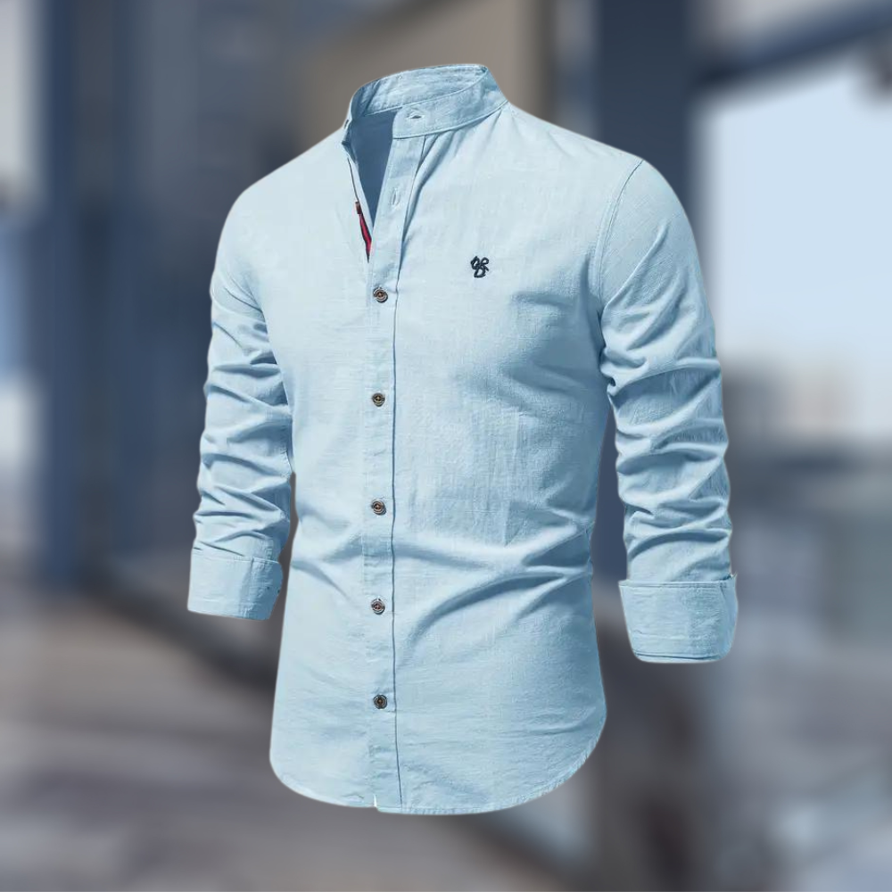 Herren Poloshirt Langarm Slim Fit Modern
