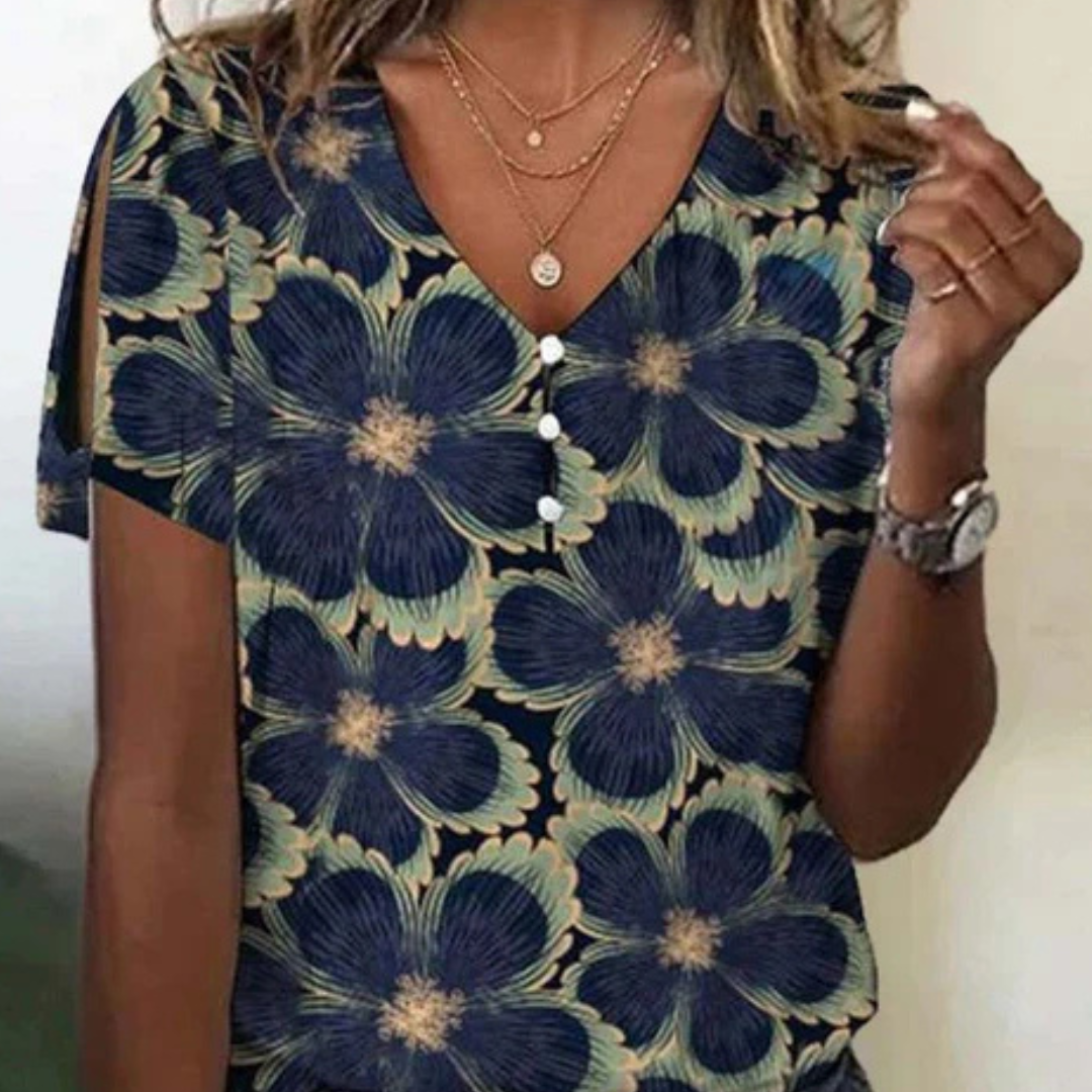 Damen Bluse Sommer Vintage Leicht