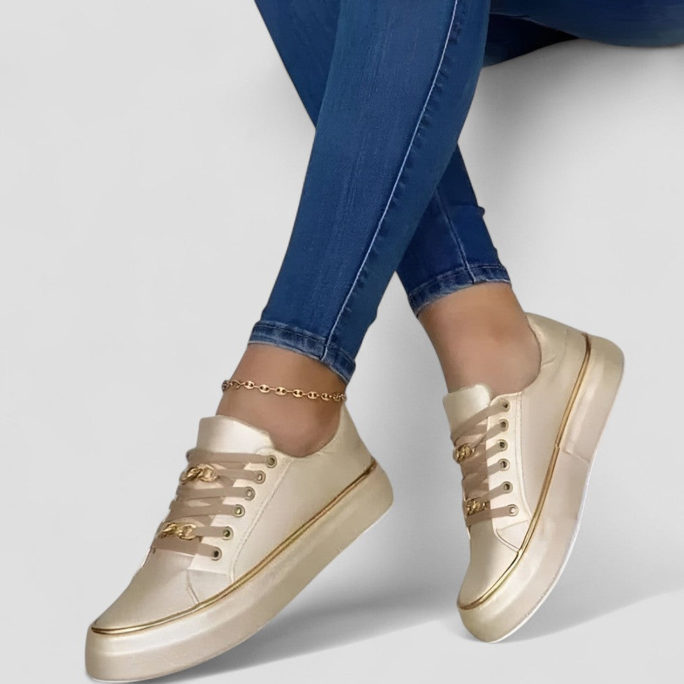 VogeLuxe | Chunky Chain Plateau-Sneakers für Damen 2