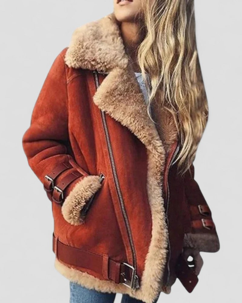 VogeLuxe | Damen Winter Kunstlederjacke 2