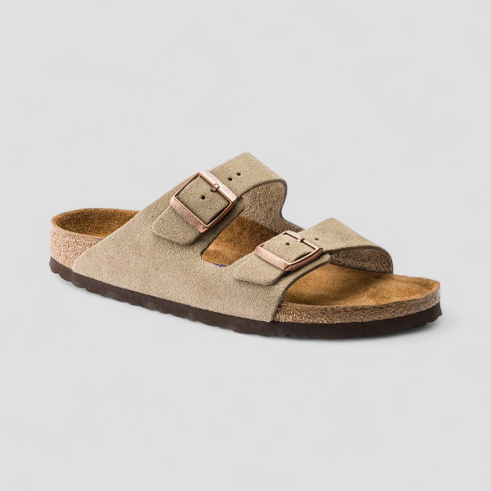 VogeLuxe | Flache Retro-Sandalen mit Doppelschnalle für Damen 7