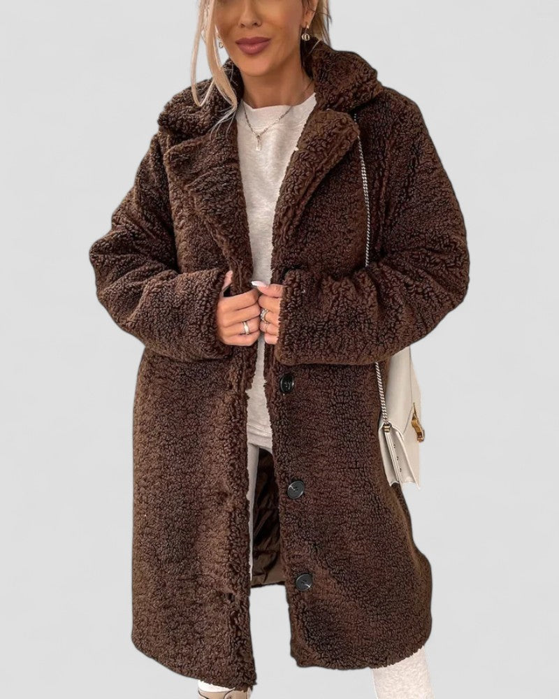 VogeLuxe | Flauschiger Teddymantel für Damen 3