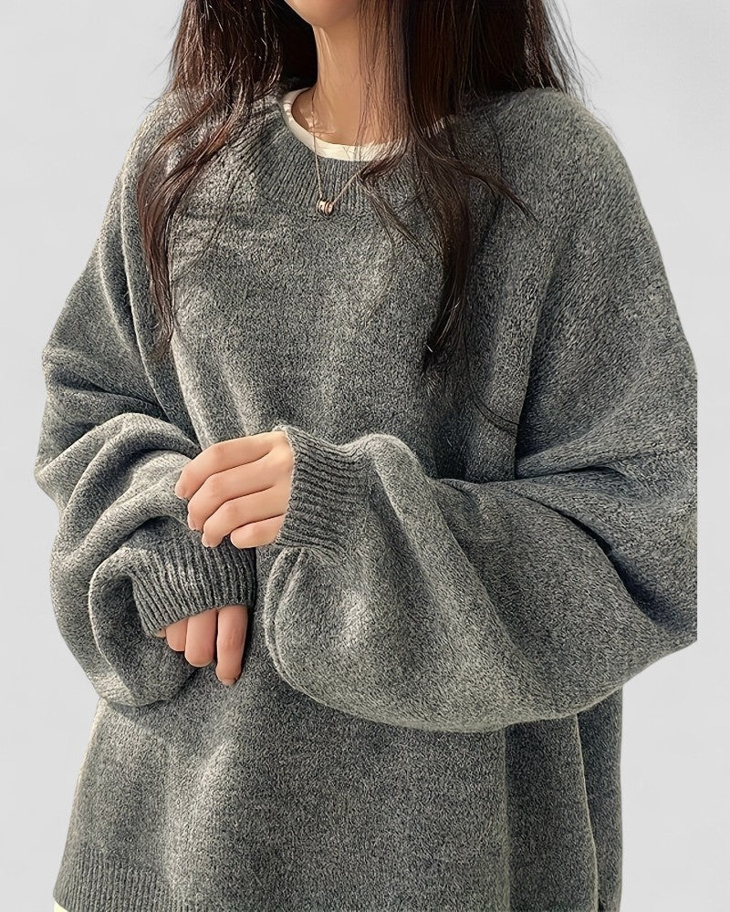 VogeLuxe | Gemütlicher schulterfreier Strickpullover für Damen 5